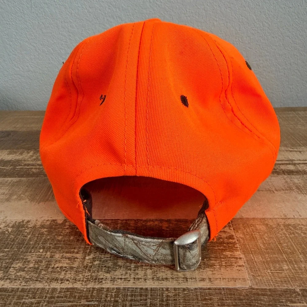 NEW Signatures Camo Hunting Strapback Hat Womens OS Orange Pheasant Embroidered